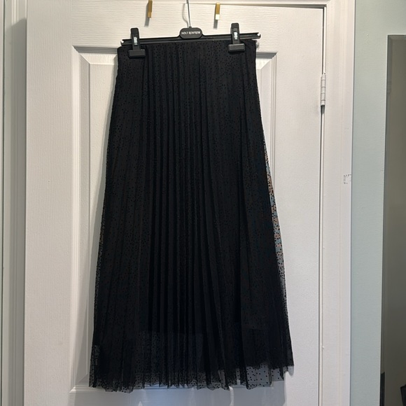 ZARA Dotted Pleated Tulle Skirt - Picture 4 of 7